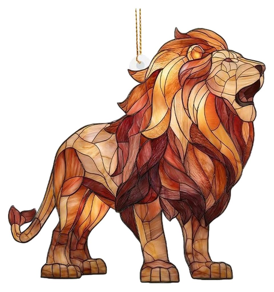 2D Acryl-Tier-Sonnenfänger-Dekoration für drinnen und draußen, Garten, Terrasse, Fenster, Wandbehang, Buntglas-Hängeornament