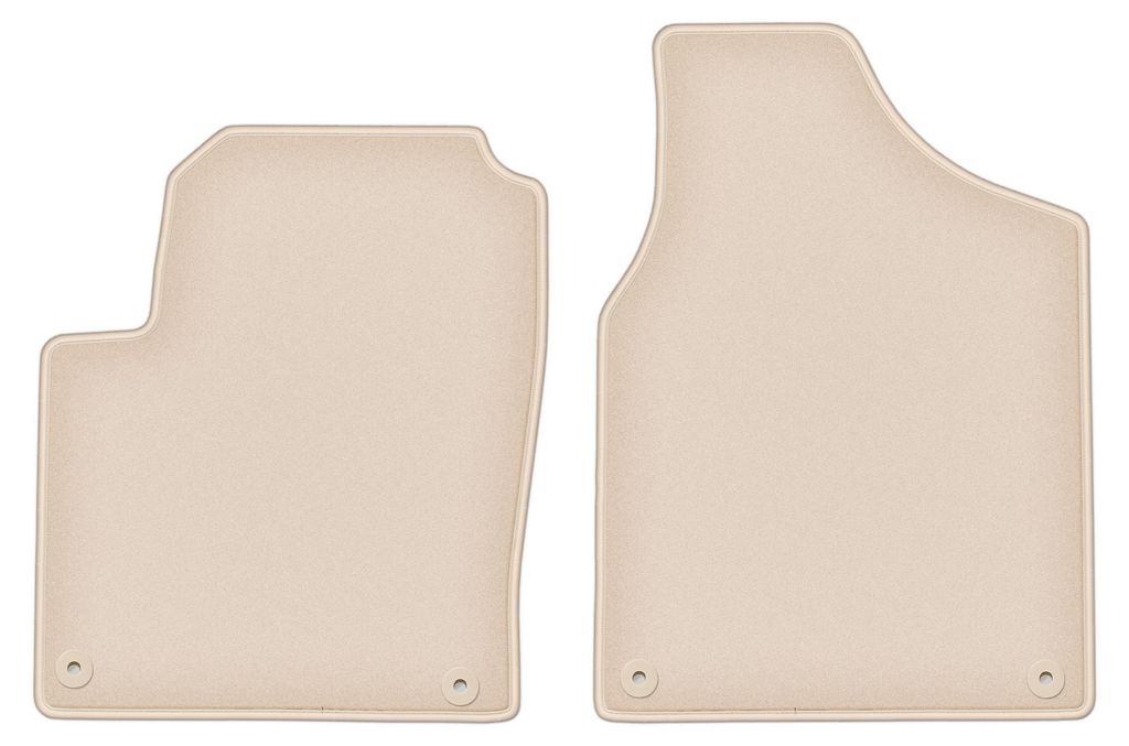 DURBAN Beige Velours-Fußmatten vorne für Seat Alhambra I Produktbild 