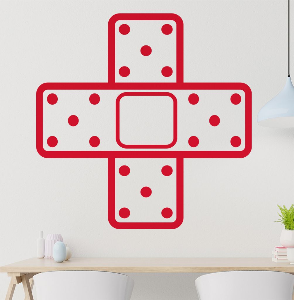 Pflaster kreuz Wandtattoo in 6 Größen - Wandaufkleber Wall Sticker - Dekoration, Küche, Wohnzimmer, Schlafzimmer, Badezimmer