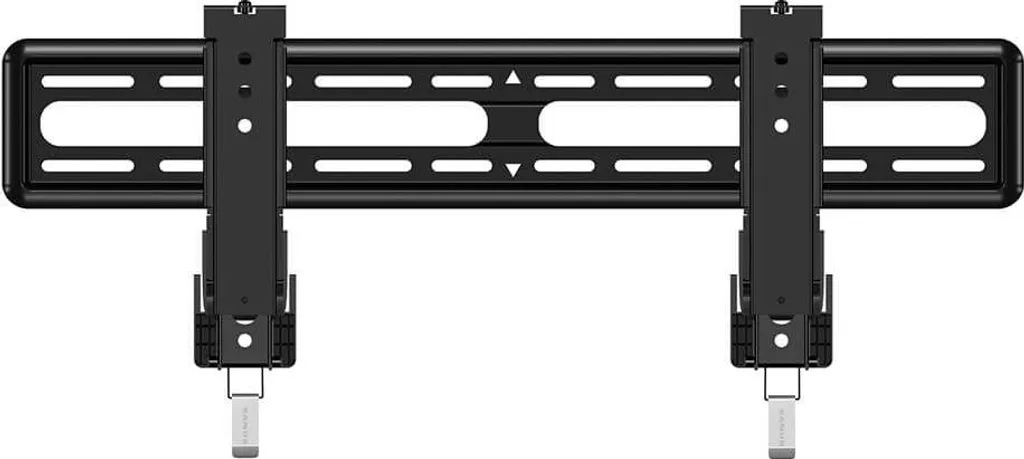 Support Mural TV Fixe Largeur VESA 600x400 pour TV 42-90 Pouces Noir