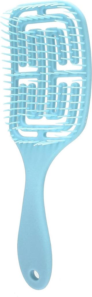 Entwirrungsbürste für trockenes und nasses Haar - Geeignet für Damen und Herren (Blau)
