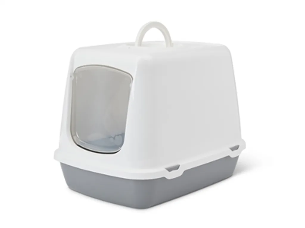 Lettiera Savic Oscar 50x37x39 cm Grigio | Toilette per Gatti con Filtro