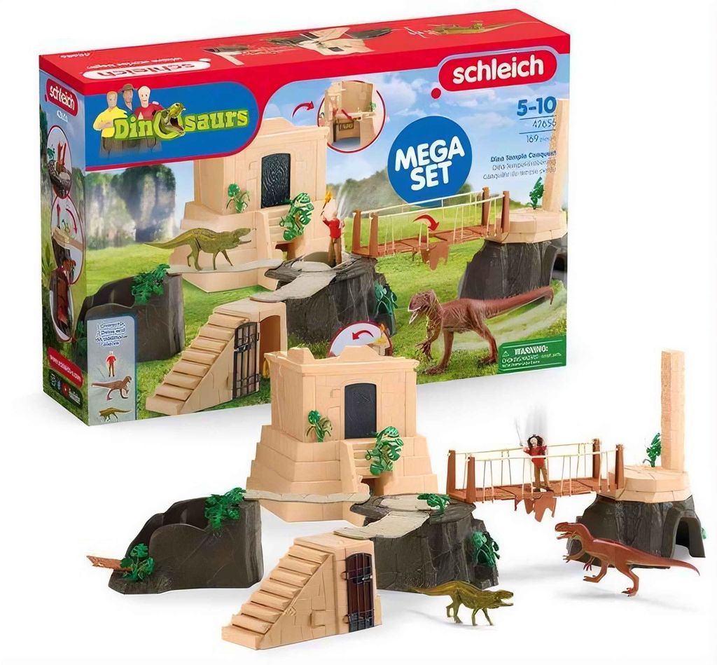 schleich Dino Tempel-Eroberung Mega-Set, Aktion/Abenteuer, Produktbild 