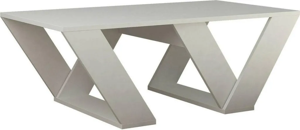 Tavolino Rettangolare Bianco Mercedes 110cm | Arredo Soggiorno Dmora