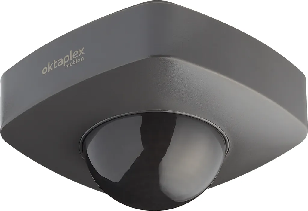 Détecteur de mouvement extérieur IP65 pour plafond coloris anthracite