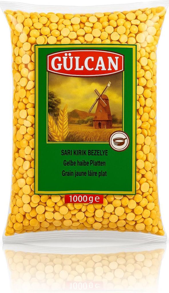 Gülcan gelbe halbe Erbsen 1000g - Kirik Sari Bezelye Produktbild 