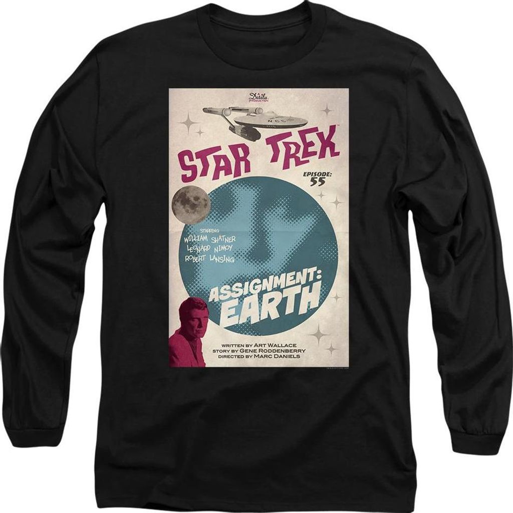 Star Trek - "The Original Series Episode 55" T-Shirt für Herren/Damen Uni TV9737 (M) (Schwarz)