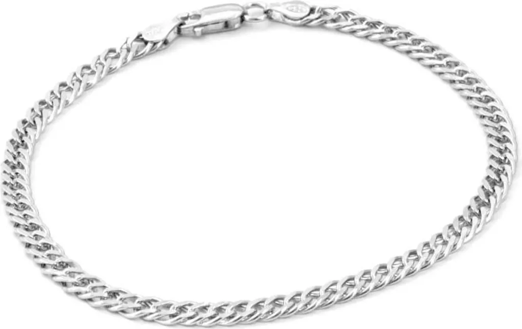 Bijou homme élégant pour soirée : Bracelet argent Pancer 22 cm AGB203