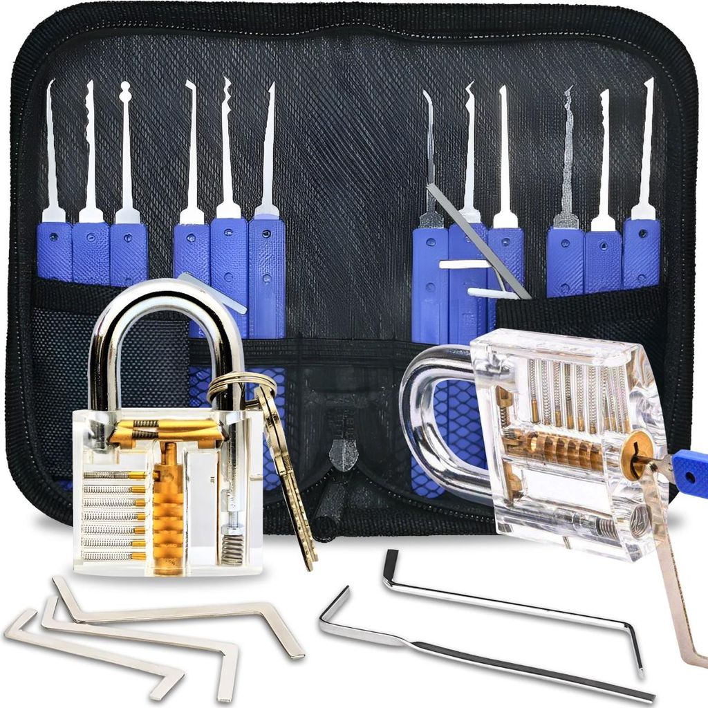Lockpicking Set 17 Stück Dietrich Set für Anfänger und Produktbild 