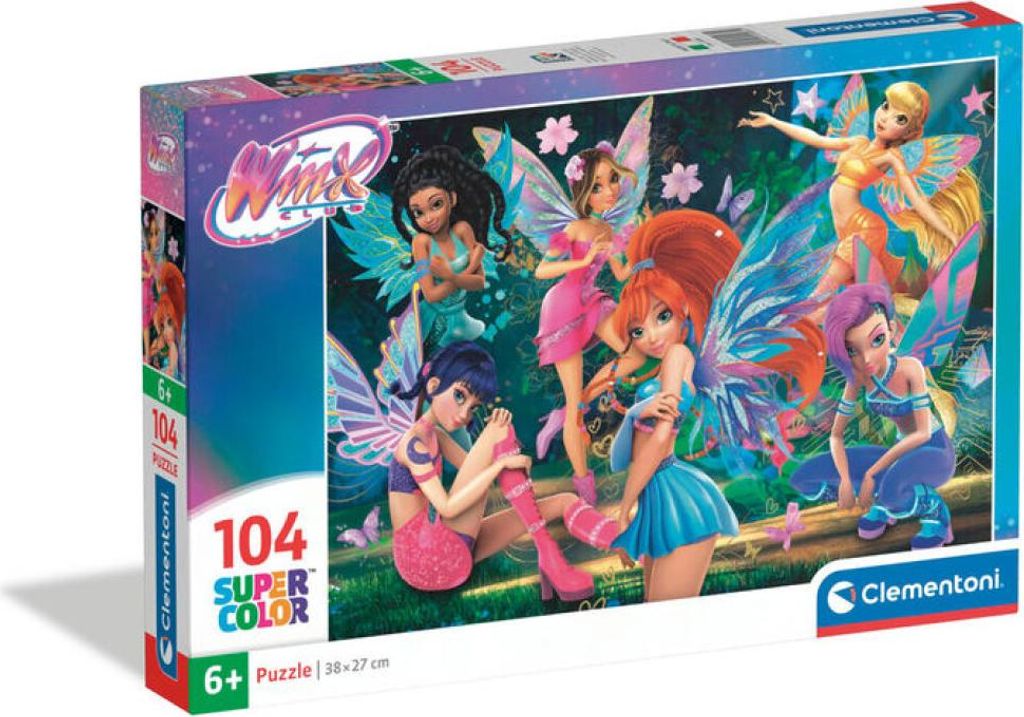 Winx Puzzle 104 Teile - Super Kolor Technologie