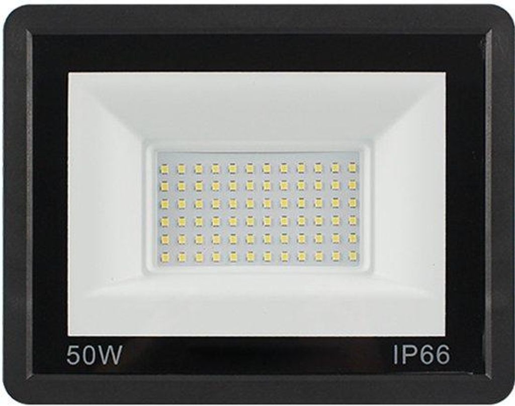50W LED Außenleuchte – 3000LM, 6500K kaltweiß, IP66 wasserdicht, Sicherheitsleuchte für Terrasse, Garten, Garage