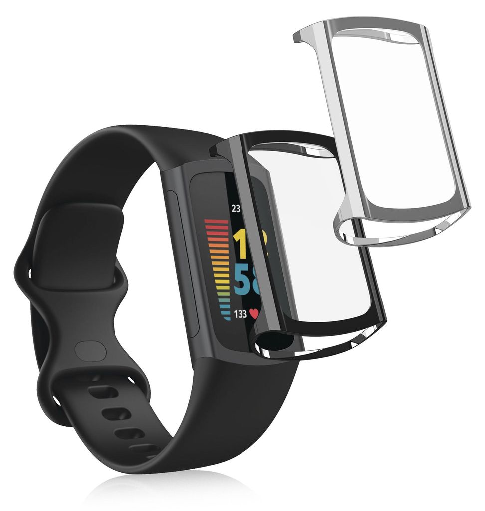 kwmobile 2x Silikon Hülle für Fitbit Charge 6 / Charge 5 Produktbild 