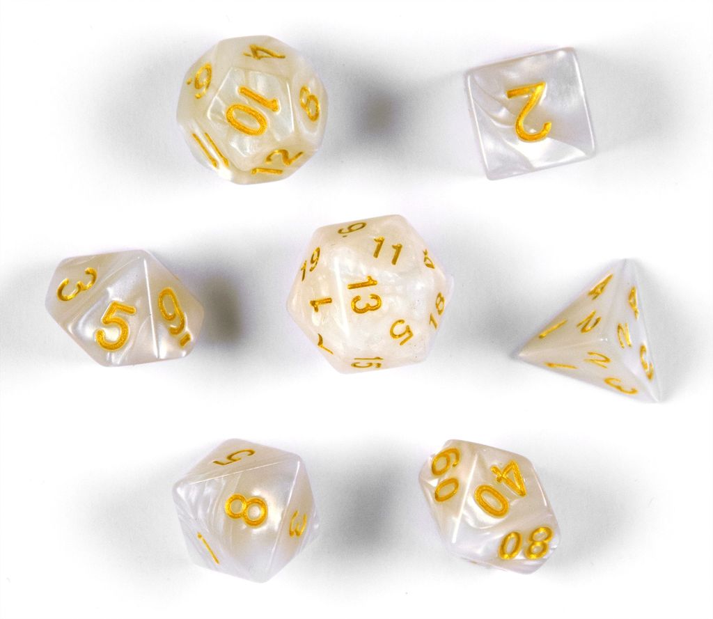 shibby 7 polyedrische Würfel für Rollen- und Tabletopspiele Produktbild 