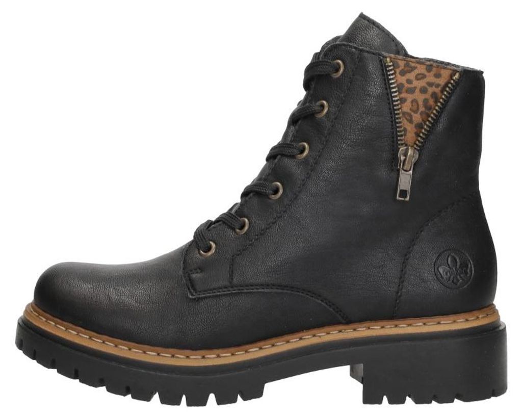 Rieker Veterschoenen Hoog  Veterschoenen Hoog - zwart - Image du produit 