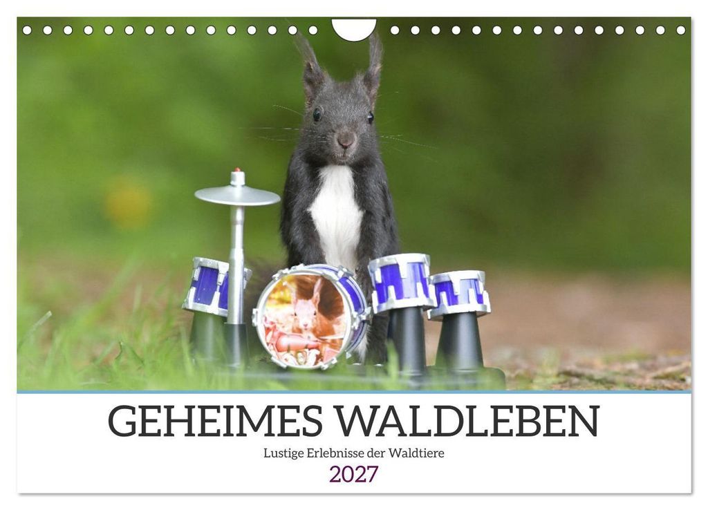 Geheimes Waldleben (Wandkalender 2027 DIN A4 quer), CALVENDO Monatskalender