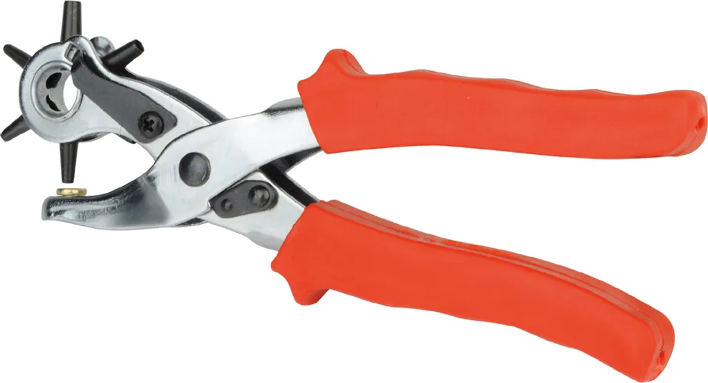Pince à poinçonner 220 mm en acier robuste avec 6 emporte-pièces M1086