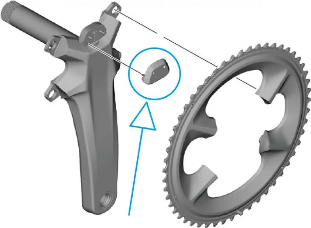 Cache de Protection Shimano FC-R9200-P pour Pédalier Capteur Puissance