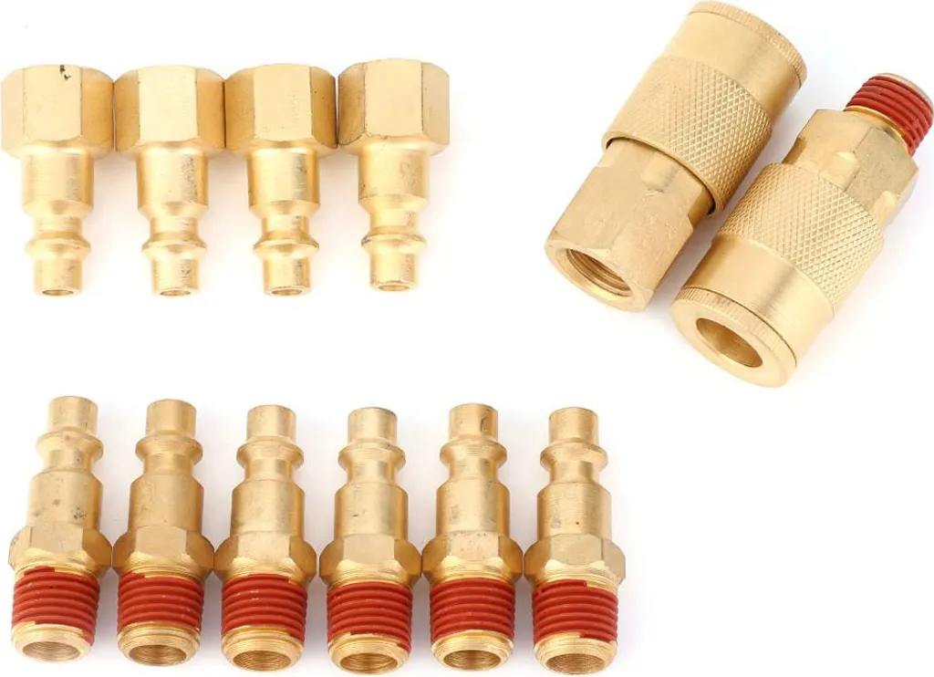 Raccord d'air 1/4 NPT en acier haute résistance - Pack de 12 pièces