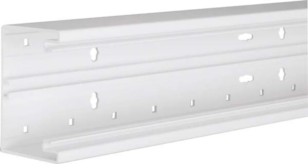 Goulotte PVC Blanche Hager 100mm x 68mm - Haute Résistance - Barre 2m