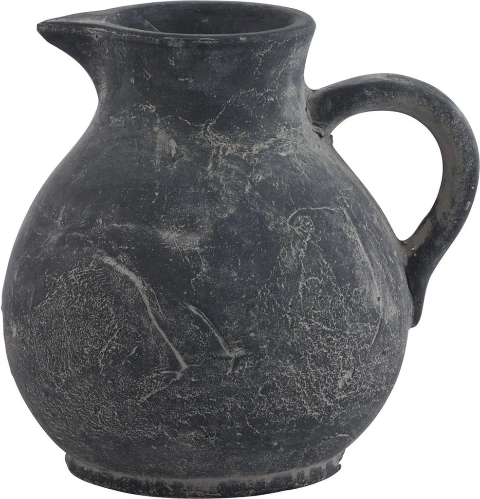 Vase Pichet Amalfi Gris en Céramique Hill Interiors 23 cm HI4927