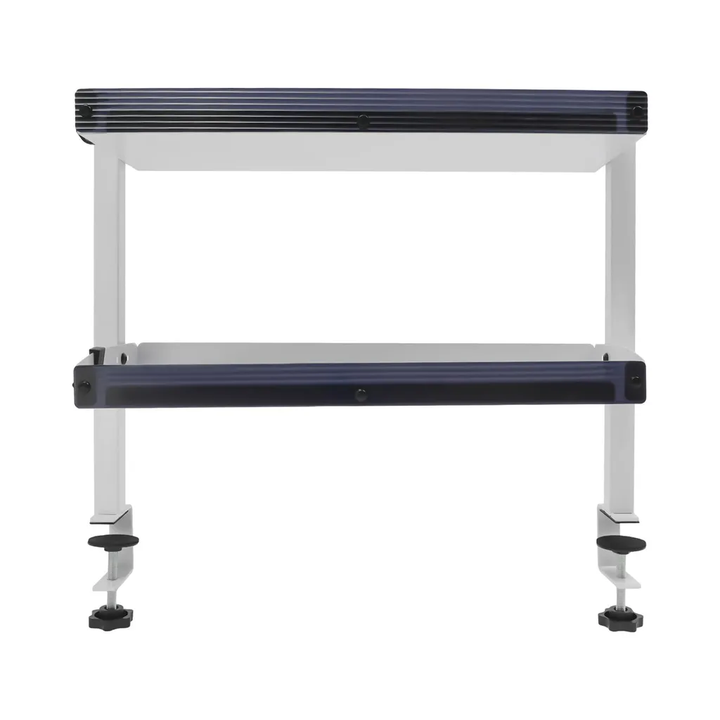 Petit meuble de rangement bureau à fixer avec étagère double réglable - 6