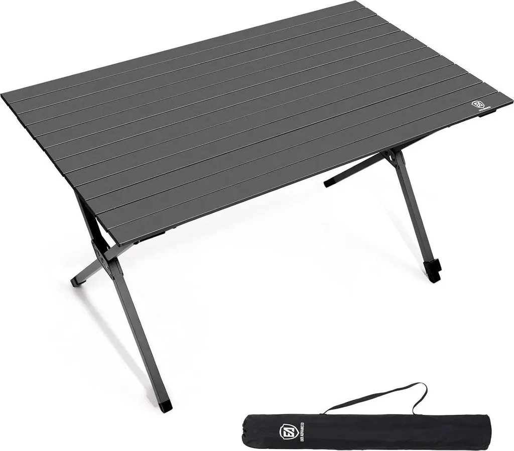 Table de camping en alu ultra résistante 80kg - 120x70cm avec sa housse