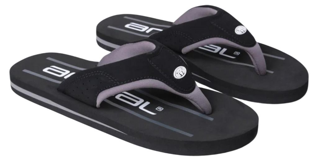 Animal - Herren Flipflops "Jekyl", recyceltes Material MW777 (43 EU) (Pechschwarz)