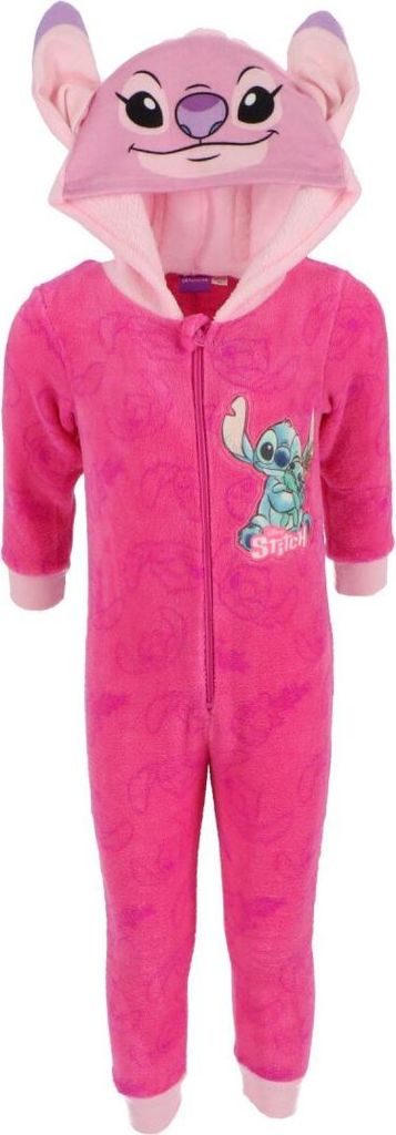 Lilo & Stitch Strampler für Kinder – Korallen Fleece Schlafanzug 110/116 cm