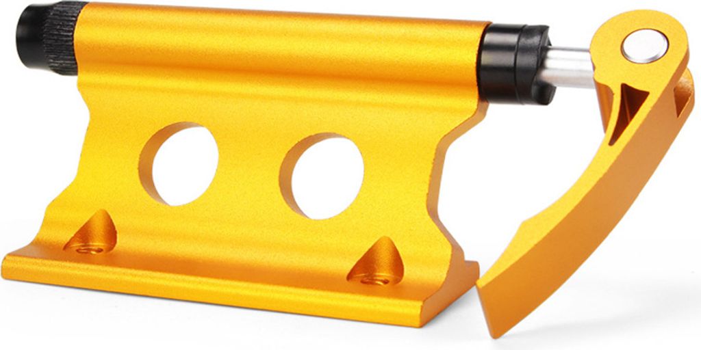 Fahrrad Fahrrad Auto Indoor Carrier Quick Release Aluminiumlegierung Gabel Lock Rack Gelb