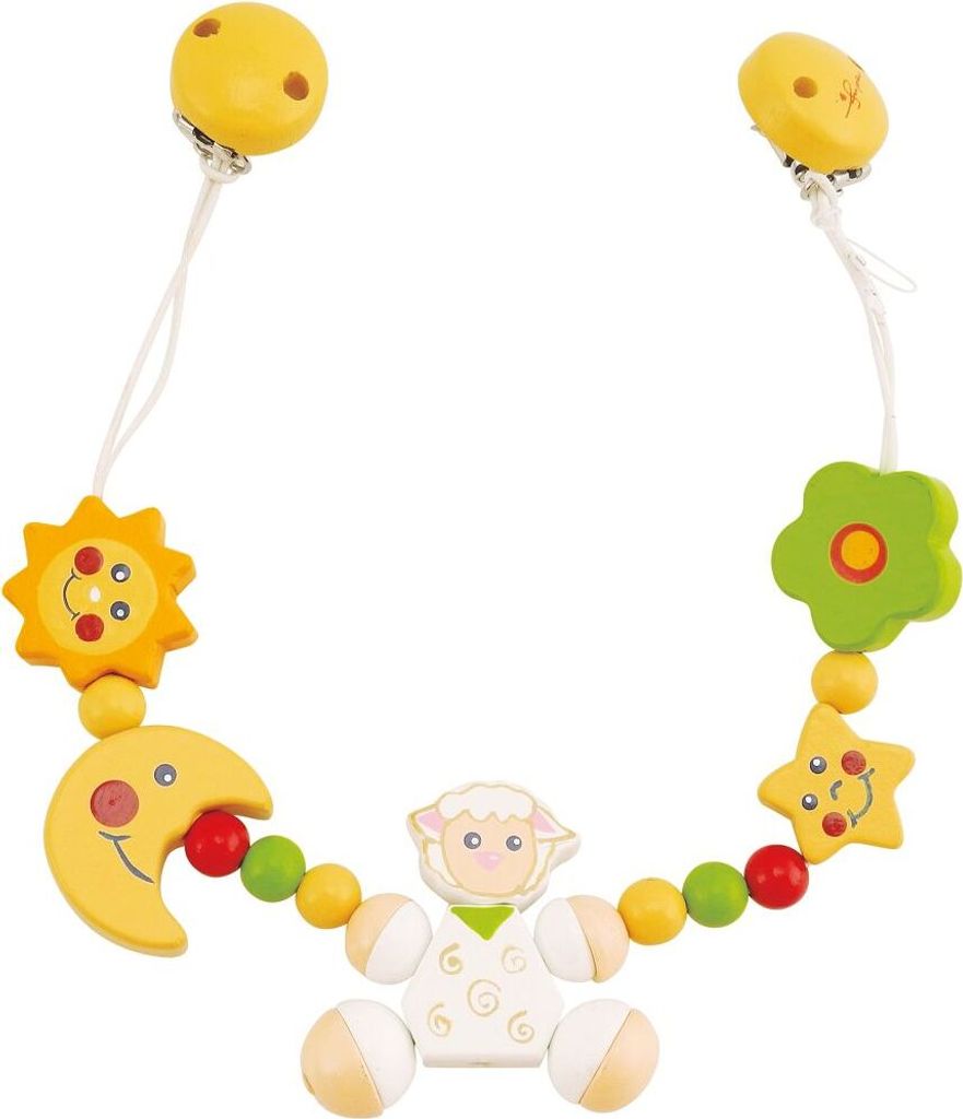 bieco Kinderwagenkette Schaf Betty, verziert mit lustigen Produktbild 