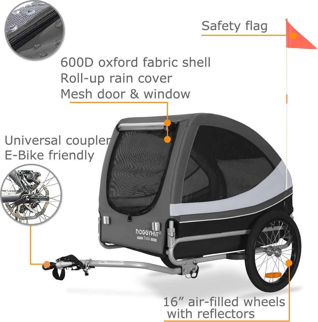 Produktbild von Ersatz-Matratze Für DOGGYHUT® & TIGGO LARGE Hundefahrradanhänger – Bequemer Liegeplatz Für Deinen Hund