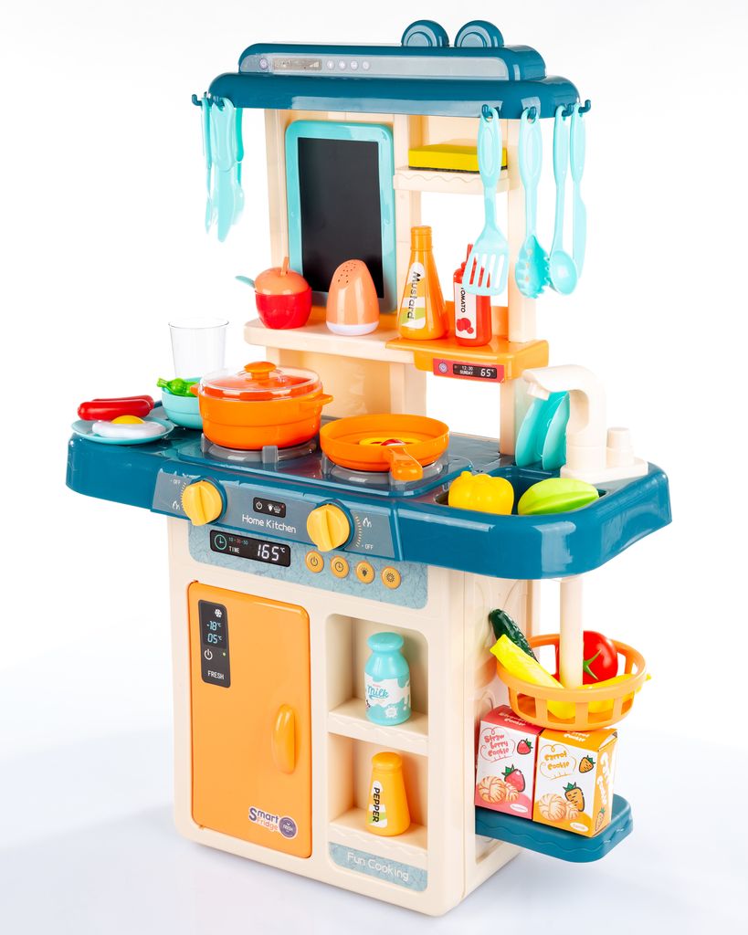 Große Spielküche Kinderküche mit Wasser Kinder Küche Set Spielzeug mit Zubehör 
