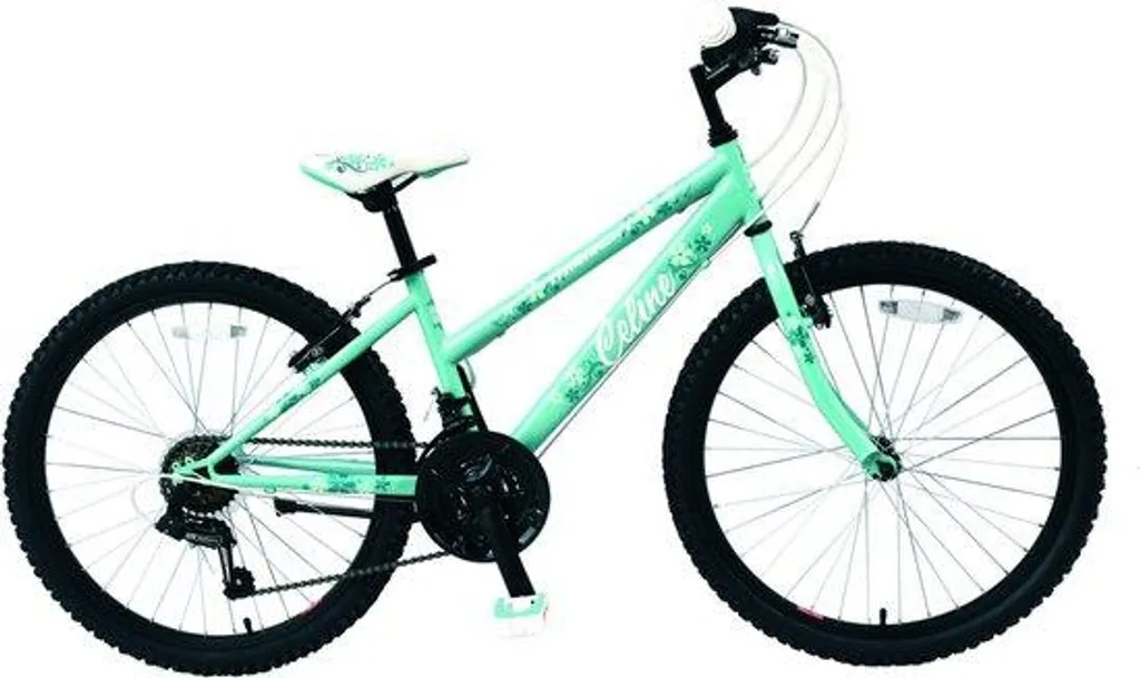 Vélo de ville 20 pouces pour fille coloris turquoise avec 6 vitesses SHIM