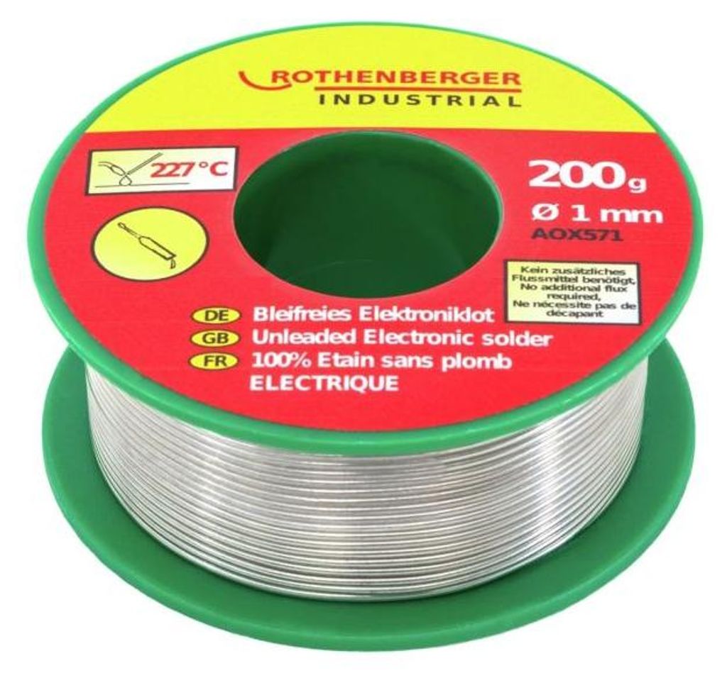 Rothenberger Industrial Bleifreies Elektroniklot 200g Pack. Produktbild 