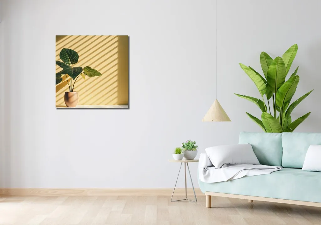 Quadro 70x70 cm Luce dorata - 2
