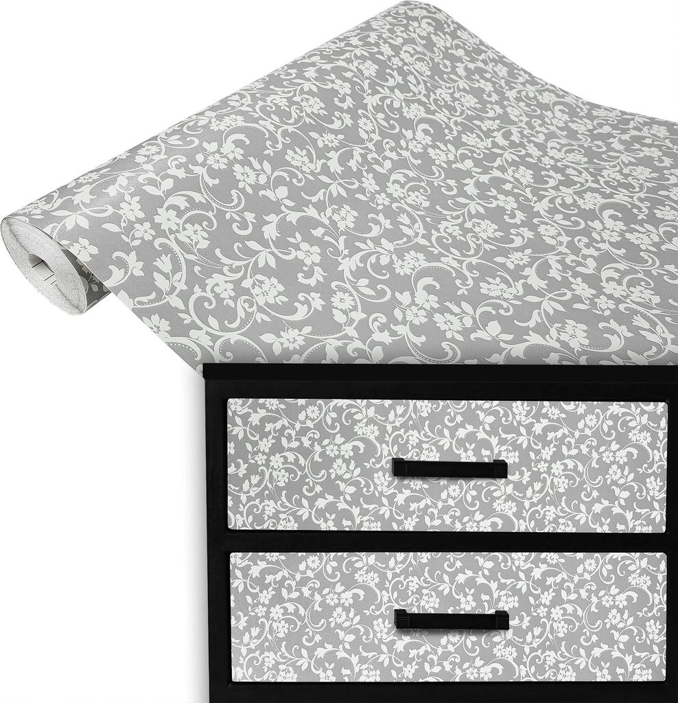 Klebefolie Möbel 45x100 cm - Cirrus Grau - Möbelfolie Produktbild 