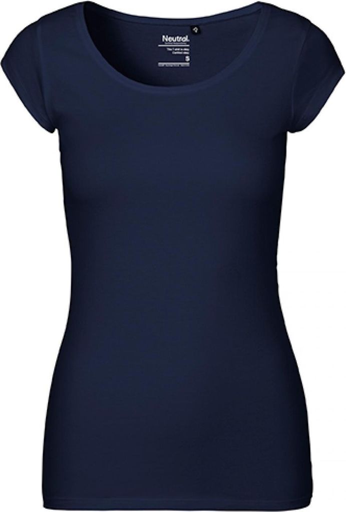 Neutral O81010 | Damen Roundneck T-Shirt / 100% Fairtrade-Baumwolle - Farbe: Navy - Größe: XS