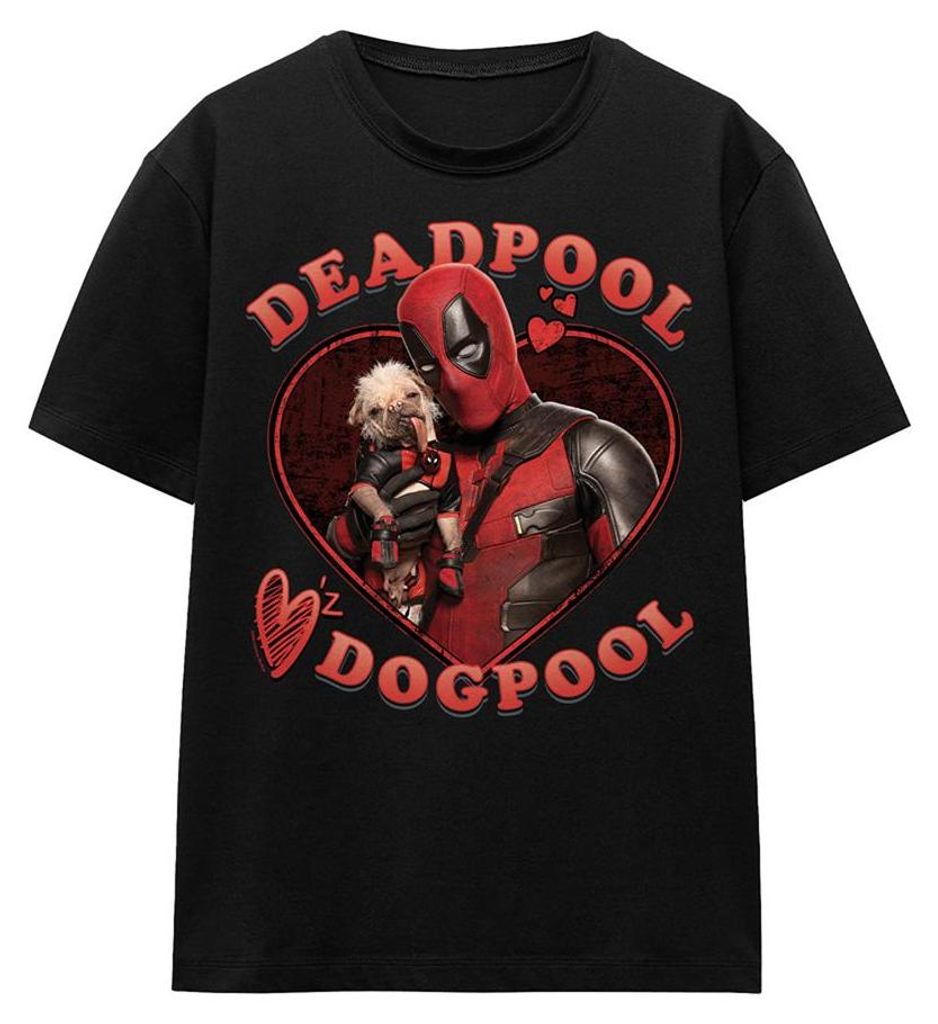 Deadpool & Wolverine - "Wade Loves Dogpool" T-Shirt für Damen TV34242 (S) (Schwarz)