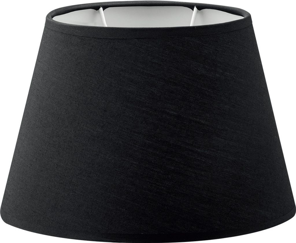 Home Sweet Home Lampenschirm Largo oval schwarz - B:24xT:14xH:16cm