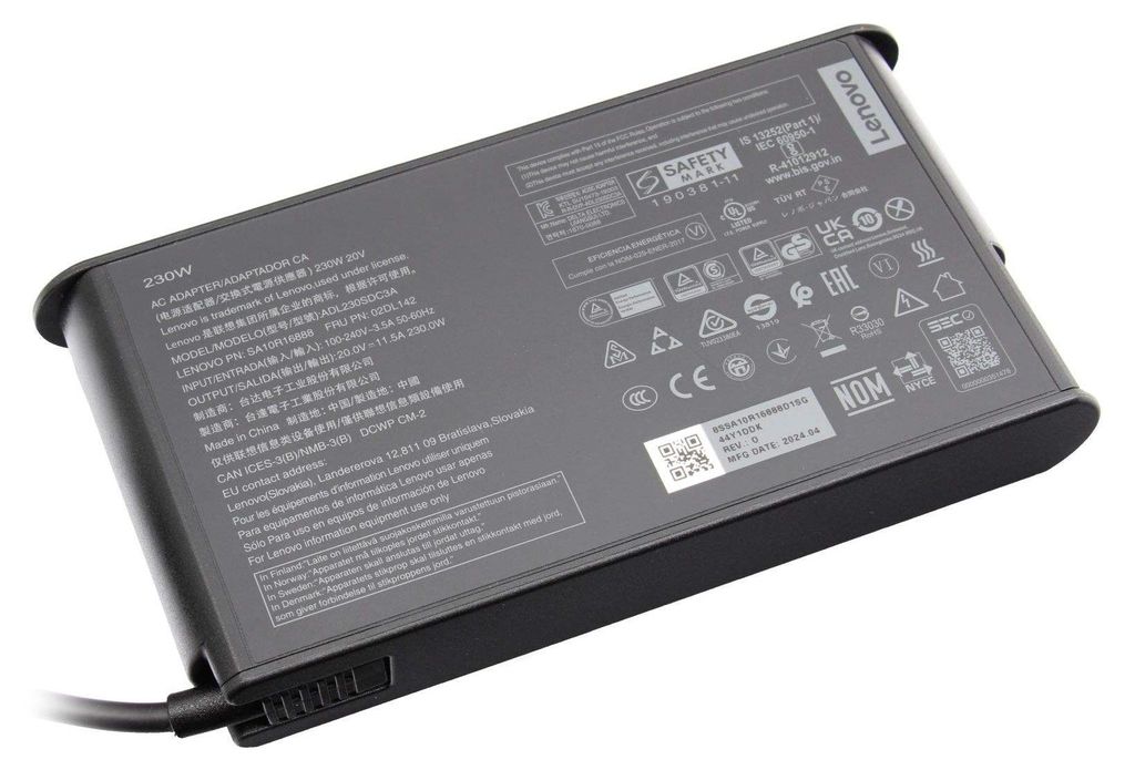 Lenovo Legion AC Adapter Slim 02DL143 230W