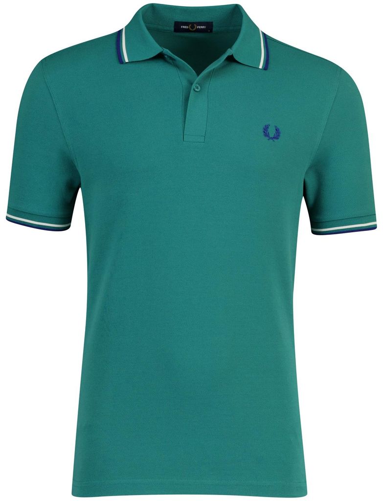 Poloshirt 2-Knopf-Piqué Fred Perry grün 100% Baumwolle Produktbild 
