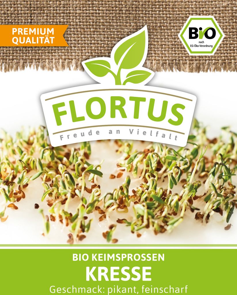 Keimsprossen Kresse (200 g) |Keimsprossen von FLORTUS Produktbild 2