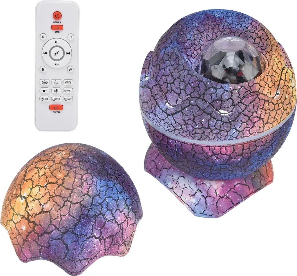 Projecteur de nuit anti-stress Bluetooth avec bruit blanc apaisant