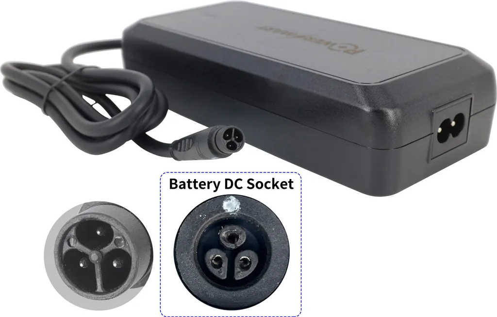 Chargeur vélo électrique 36V pour Carrera Impel - Prise ronde 8.0mm IMP