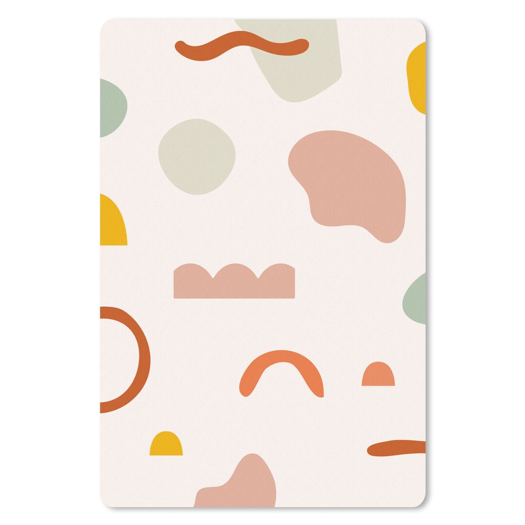 MuchoWow Mauspad Mousepad Sommer - Muster - Farben 18x27 cm - Mousepads - Maus Mat - Pad - Mausunterlage