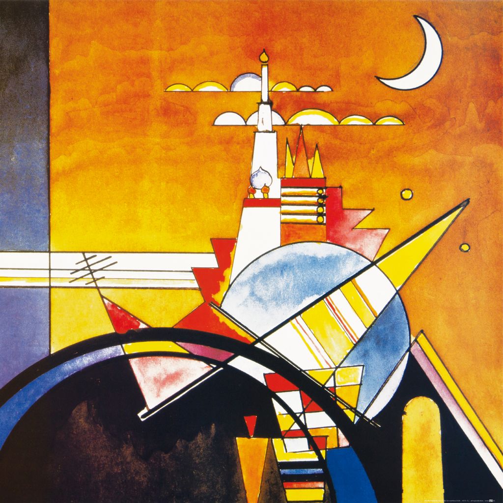 Wassily Kandinsky Kunstdruck Bild - Das Große Tor Von Kiew, 1928 (70 x 70 cm)
