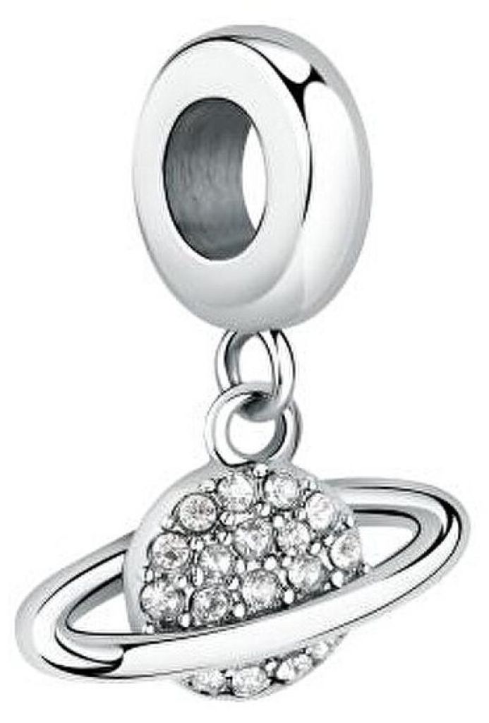 Original steel pendant with crystals SCZ1274
