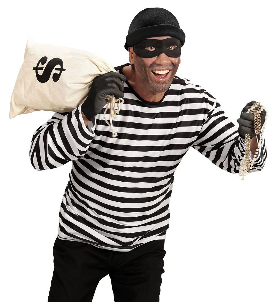 Costume da rapinatore di banche per uomo Immagine del prodotto 