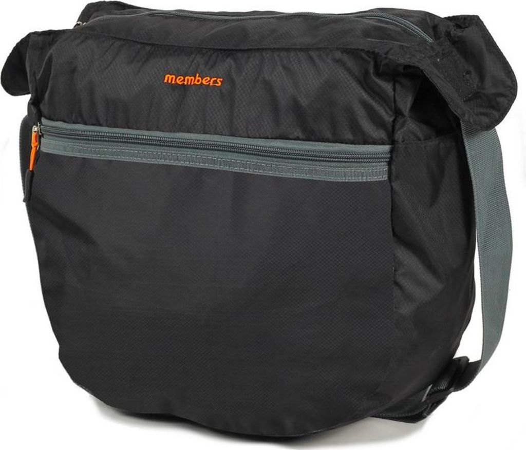 Zusammenklappbare Umhängetasche MEMBER'S SB-0046 - schwarz