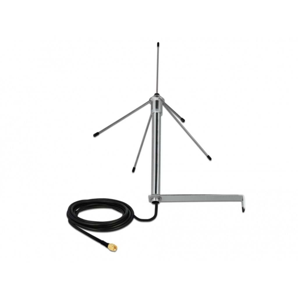 DELOCK Antenne SMA-St 3dBi 433MHz RG-58 C/U 3m ominid. Wand